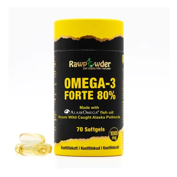 Alaska Omega-3 Forte 80% 1000mg 70 Softgels