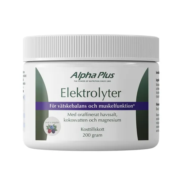 Alpha Plus Elektrolyter Skogsbär 200 g