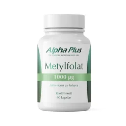 Alpha Plus Metylfolat 1000 µg 90 kapslar