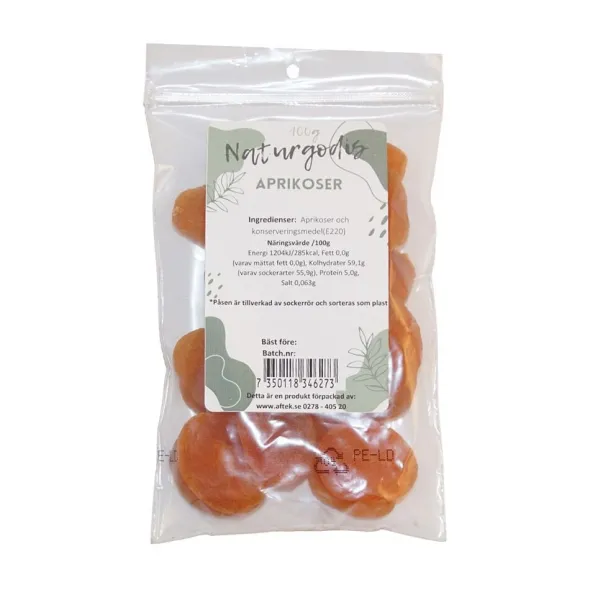 Aprikoser Hela 100g