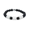 Armband Black Onyx med 3 Naturpärlor S/M