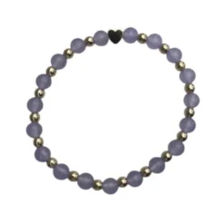 Armband Lila Kalcedon 6mm