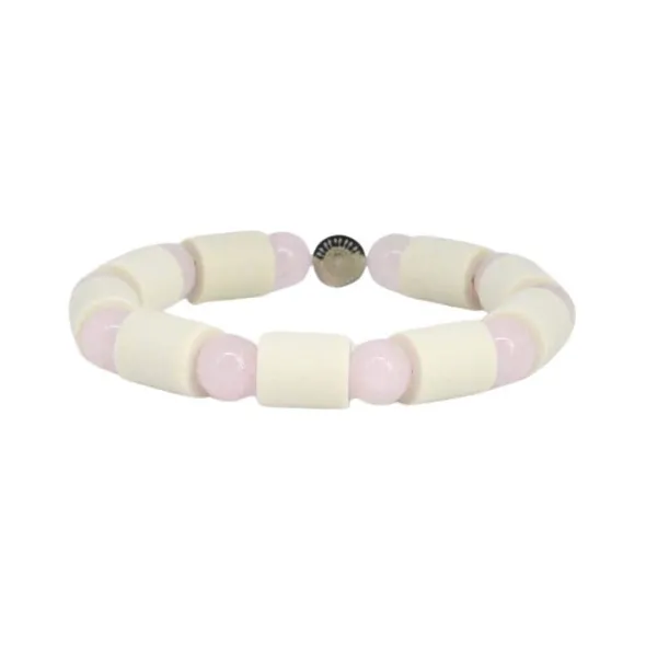 Armband MAX Rosenkvarts L/XL