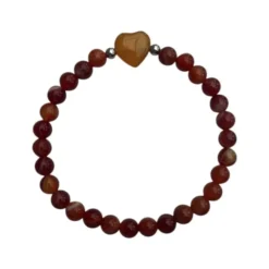 Armband Röd Onyx 6mm