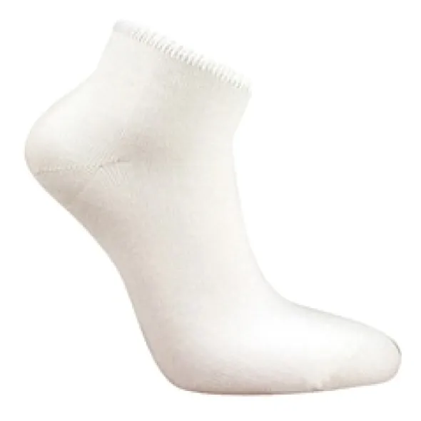 Bambustrumpa kortskaft 3-pack vit 37/39