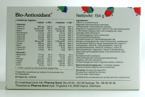 Bio-antioxidant 150 tabletter