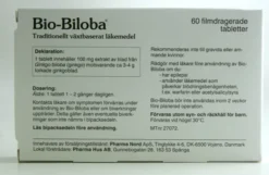 Bio-biloba 60 tabletter