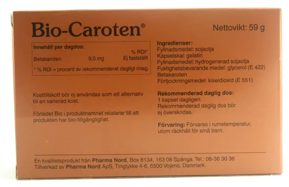 Bio-caroten 150 kapslar