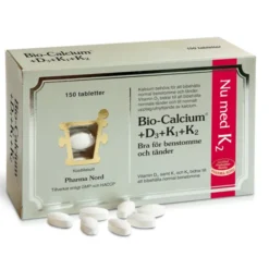 Bio-kalcium+d3+k1+k2 150 tabletter
