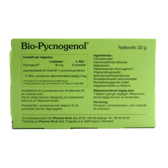 Bio-pycnogenol 90 tabletter