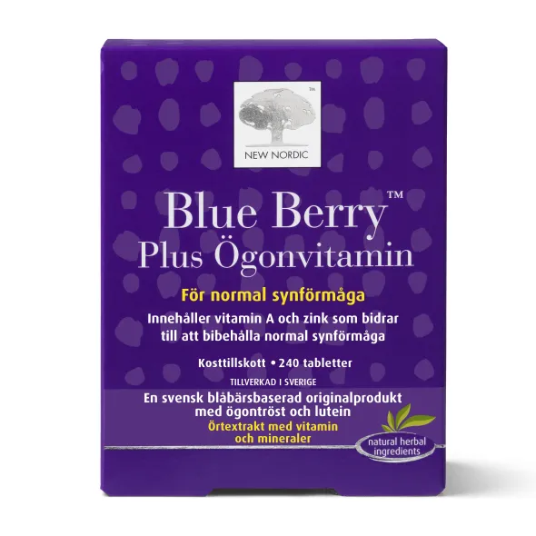 Blue Berry Plus Ögonvitamin 240 tabletter