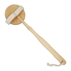 Borste i trä med massageknoppar