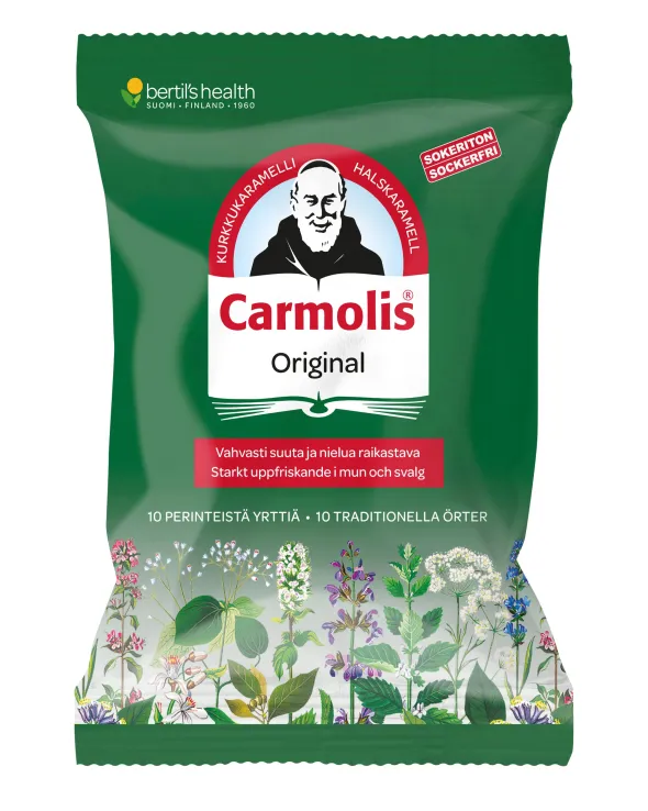 Carmolis Örtkaramell Sockerfri 72g