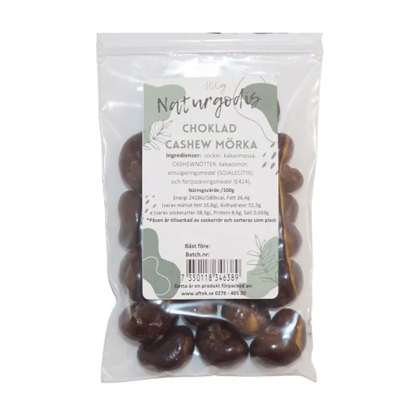 Choklad Cashew Mörka 100g