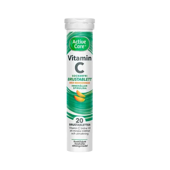 C-vitamin Spirulina Mango 20 brustabletter