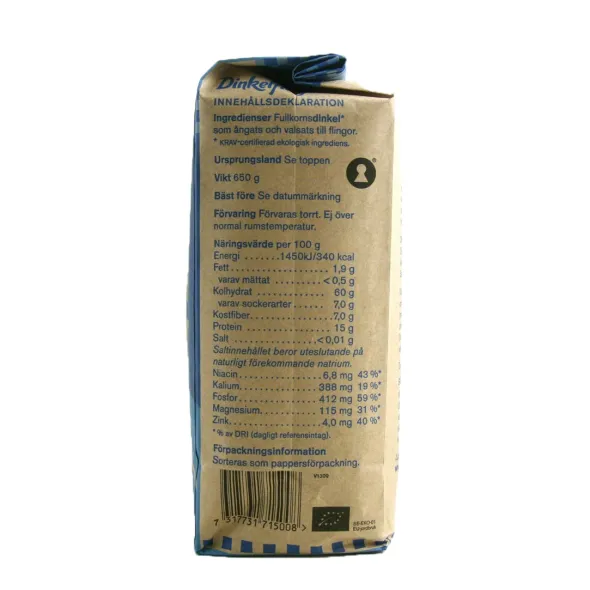 Dinkelflingor 650g