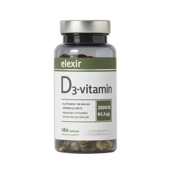 D3 Vitamin 2500IE 180 kapslar