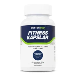 Fitnesskapslar med koffein 60 kapslar