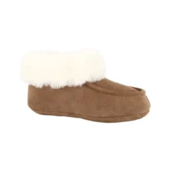 Fårskinnstofflor Dam Beige/Vit