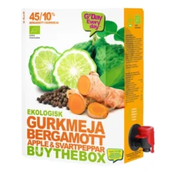 Gurkmeja/Bergamott/Äpple/Svartpeppar BiB 3 liter