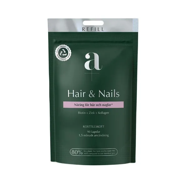 Hair & Nails 90 kapslar Refill