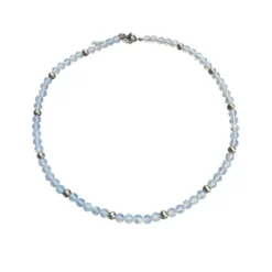 Halsband Blå Opal 6mm