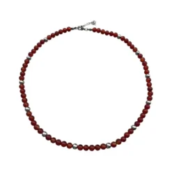 Halsband Röd Onyx 6mm