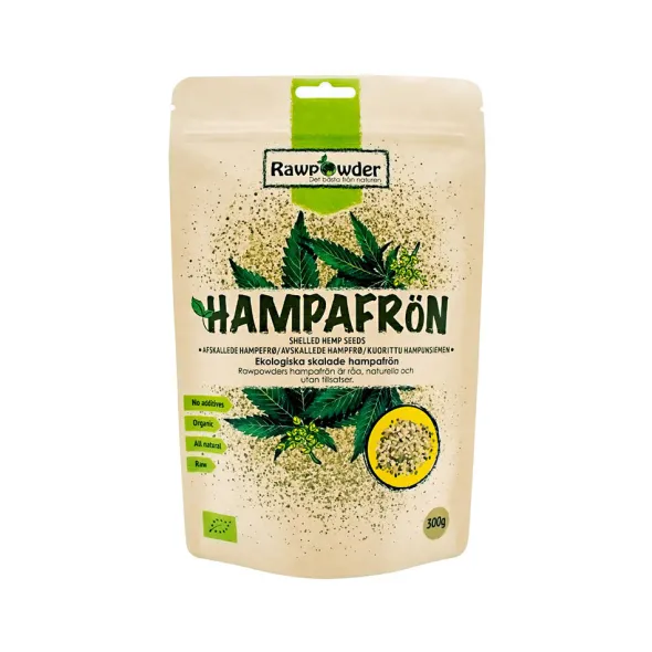 Hampafrön skalade 300g