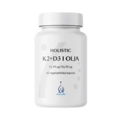 K2+D3-vitamin i olivolja 60 vegetabiliska kapslar