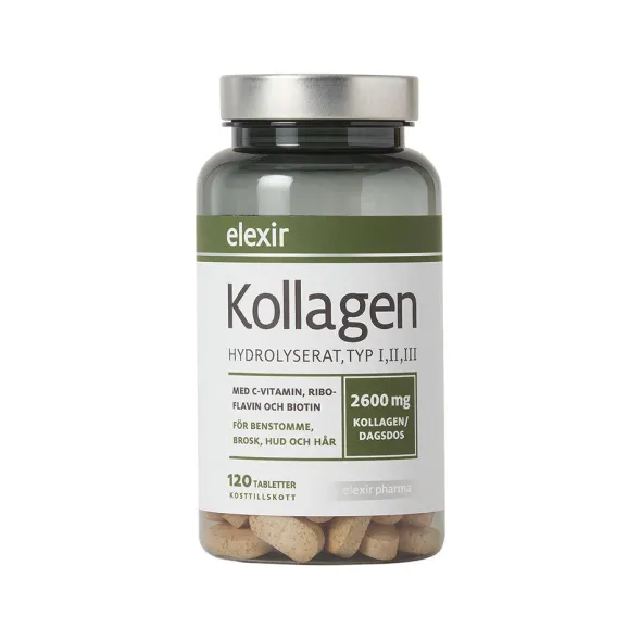 Kollagen I II III 120 tabletter