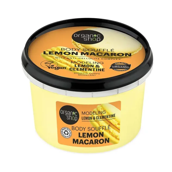 Lemon Macaron body scrub. Firming. Lemon & Mint 250ml