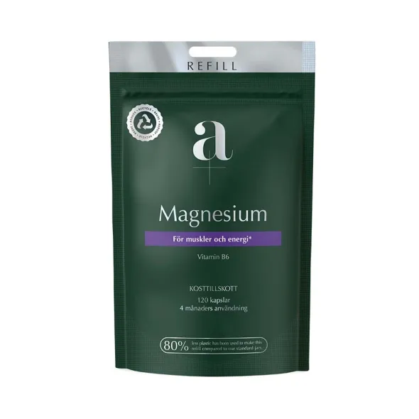 Magnesium 120 kapslar 350mg Refill