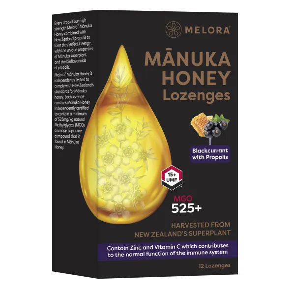 Manuka & Propolis Lozenges Blackcurrant 12st