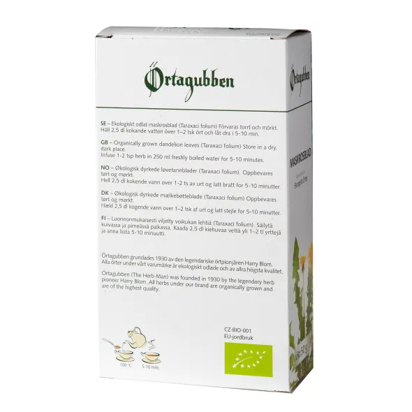 Maskrosblad eko 50g