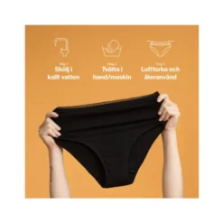 Menstrosa Hög Midja Svart M