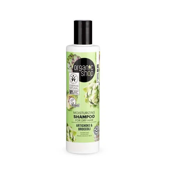 Moisturizing Shampoo for Dry Hair Artichoke and Broccoli 280ml