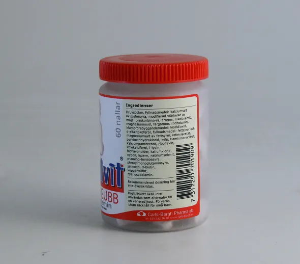 Multivitamin jordgubb 60 tabletter