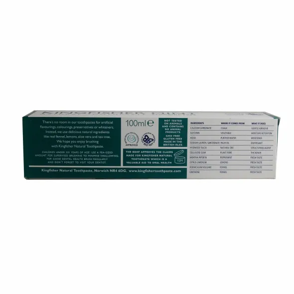 Naturlig Fluorfri Tandkräm Mint 100ml