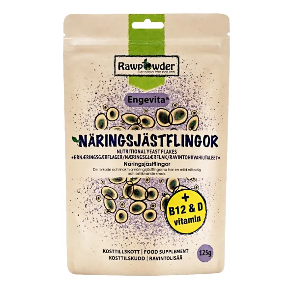 Näringsjästflingor Engevita® med B12 & D 125g