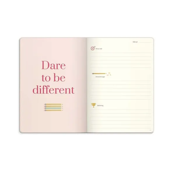 Odaterad kalender beige