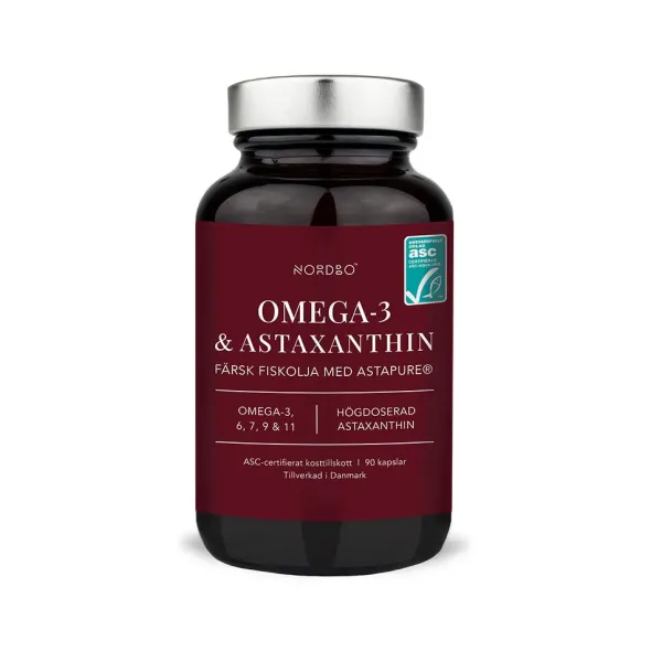 Omega-3 & Astaxanthin 90 kapslar