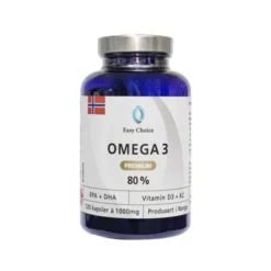 Omega 3 Premium 80 % med K2 120 kapslar