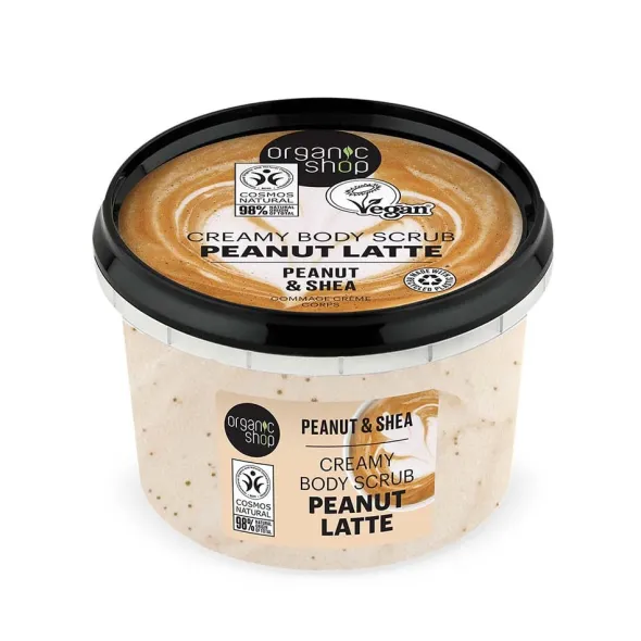 Peanut latte creamy body scrub. Peanut & Shea 250ml