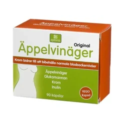 Äppelvinäger med krom/glucomanna 90 kapslar