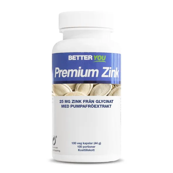 Premium Zink 100 kapslar