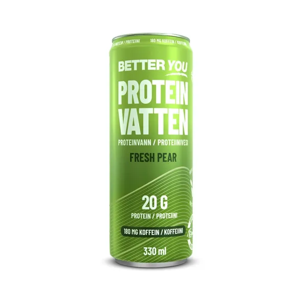 Proteinvatten Fresh Pear Koffein 180mg 330ml