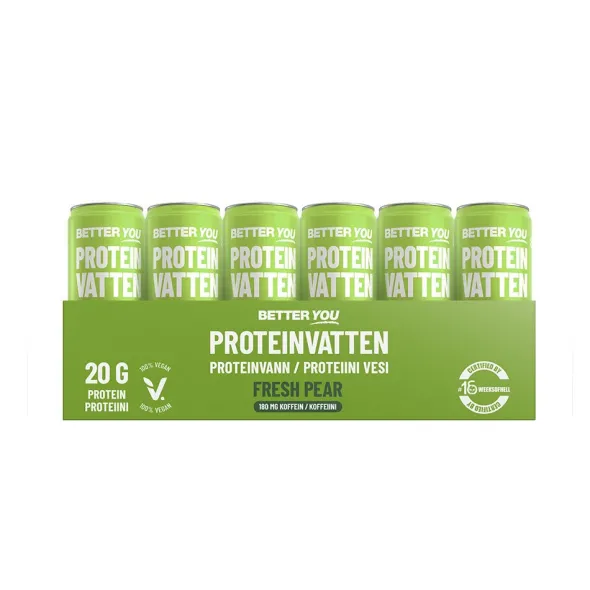 Proteinvatten Fresh Pear Koffein 180mg 330ml