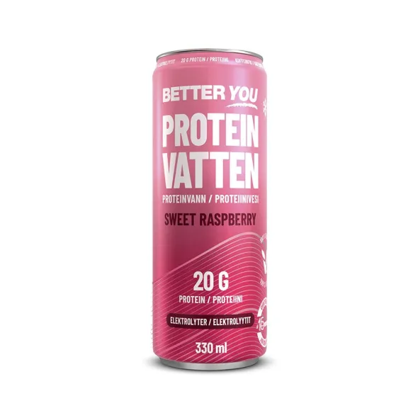 Proteinvatten Sweet Raspberry Elektrolyter 330ml