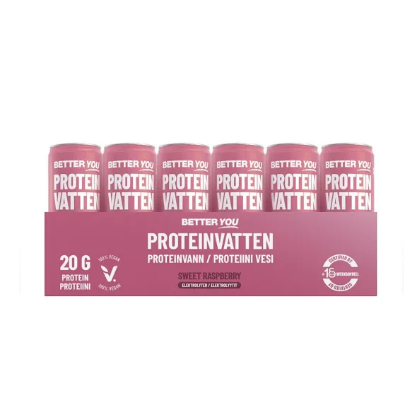 Proteinvatten Sweet Raspberry Elektrolyter 330ml