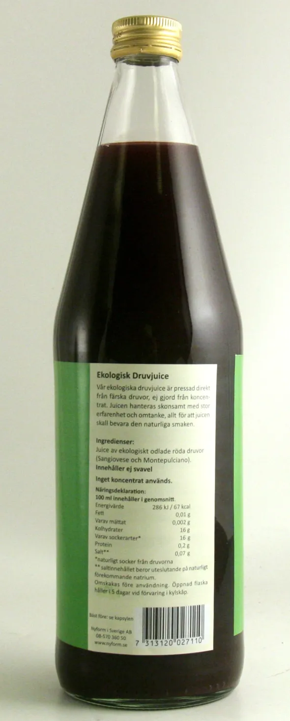 Röd Druvjuice 75cl